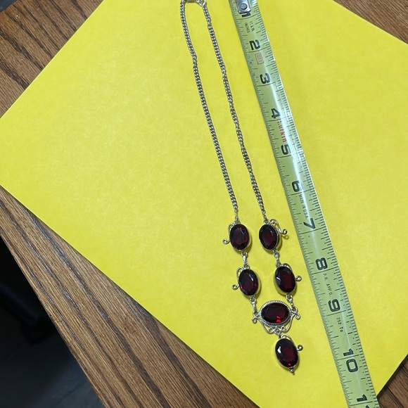 Fashionable Red Garnet Necklace - Picture 10 of 10